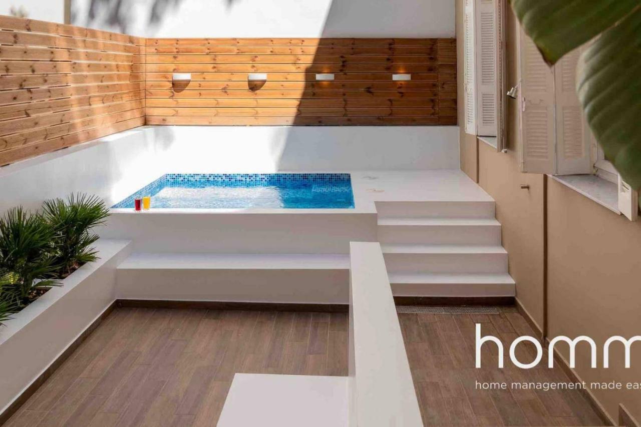 Nemeseos Ground Floor Homm Apartment With Roof Garden And Wading Pool Athena Bagian luar foto