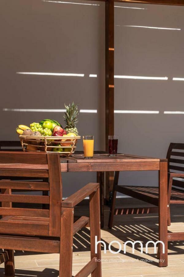 Nemeseos Ground Floor Homm Apartment With Roof Garden And Wading Pool Athena Bagian luar foto